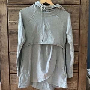 Latched Mama Maternity and Nursing Sweatshirt Size L